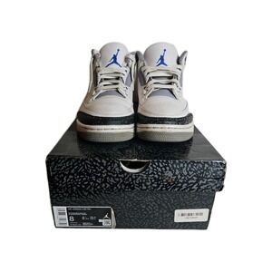 Air Jordan 3 Retro Mid 8 Men Racer Blue White 2021 Original Box Good Condition